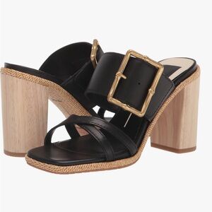 Dolce Vita Onnie Leather sandals Black with Gold Accents